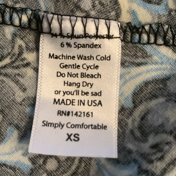 Maxi Dress LuLaRoe X-Small Black On Top With A Floral Skirt Slinky Soft Comfy - Picture 8 of 9